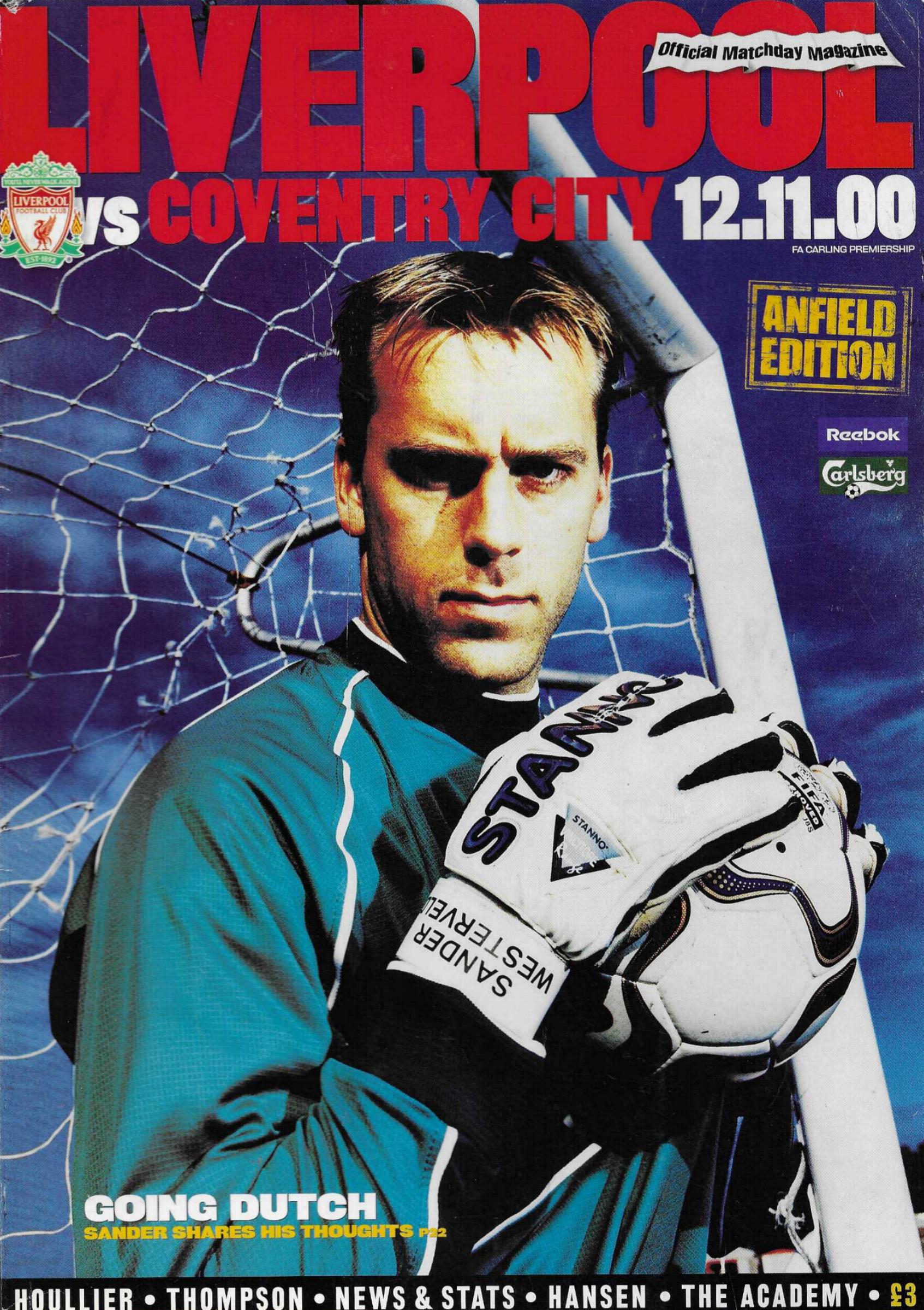 LIVERPOOL v COVENTRY CITY 2000/01